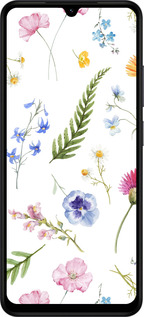 Силиконовый чехол Цветочный фон v2 для Xiaomi Redmi A5 4G - 5472u-3926 изображение 