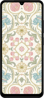 Силиконовый чехол Цветочный орнамент v2 для Xiaomi POCO C71 4G - 5513u-4146 изображение 