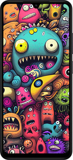 Силиконовый чехол Cмешные монстры для Xiaomi Redmi A5 4G - 5549u-3926 изображение 