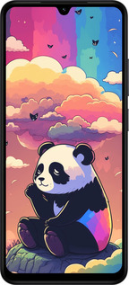 Силиконовый чехол Панда в облаках для Xiaomi Redmi A5 4G - 5585u-3926 изображение 