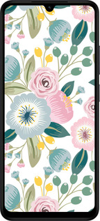 Силиконовый чехол Цветочные обои v2 для Xiaomi Redmi A5 4G - 5602u-3926 изображение 