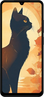 Силіконовий чехол Чорна кішка v2 для Xiaomi Redmi A5 4G - 5830u-3926 изображение 