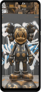 Силиконовый чехол Bronze kaws v3 для Xiaomi Redmi A5 4G - 6099u-3926 изображение 