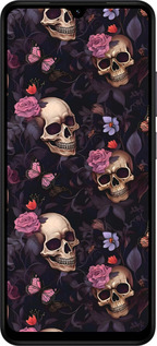 Силіконовий чехол Черепи та троянди для Xiaomi Redmi A5 4G - 6316u-3926 изображение 