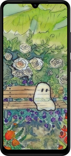 Силіконовий чехол Сумний привид для Xiaomi POCO C71 4G - 6403u-4146 изображение 