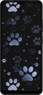 Силиконовый чехол С синими отпечатками лап для Xiaomi Redmi A5 4G - 6441u-3926 изображение 