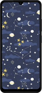 Силиконовый чехол Астрономический узор. Милый дизайн мультяшной вселенной для Xiaomi Redmi A5 4G - 6446u-3926 изображение 