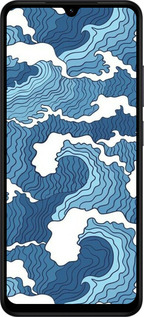 Силиконовый чехол Абстрактный рисунок морских волн для Xiaomi POCO C71 4G - 6538u-4146 изображение 