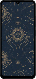 Силиконовый чехол Celestial Harmony: Sun & Moon Gold Mystic Pattern для Xiaomi Redmi A5 4G - 6778u-3926 изображение 