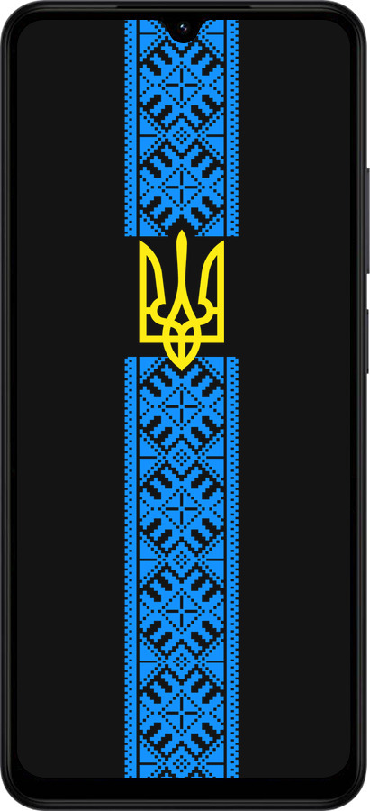 Силиконовый чехол Тризуб в вышиванке для Xiaomi Redmi A5 4G - 1158u-3926 изображение 