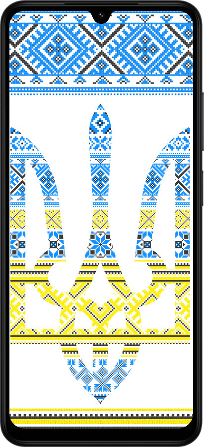 Силиконовый чехол Герб - вышиванка желто-голубая для Xiaomi Redmi A5 4G - 1197u-3926 изображение 