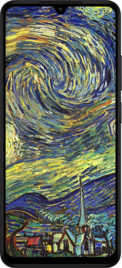 Силиконовый чехол Винсент Ван Гог. Звёздная ночь для Xiaomi POCO C71 4G - 163u-4146 изображение 