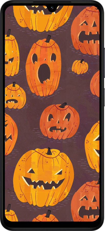Силиконовый чехол Тыквы на Хеллоуин для Xiaomi Redmi A5 4G - 233u-3926 изображение 