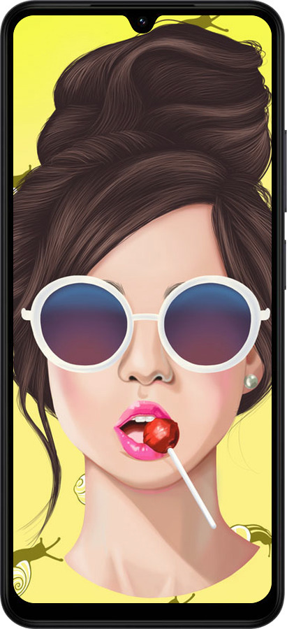 Силиконовый чехол Девушка с чупа-чупсом для Xiaomi Redmi A5 4G - 3979u-3926 изображение 