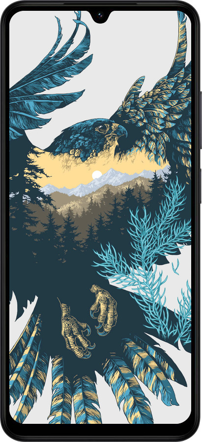Силіконовий чехол Арт-орел на фоні природи для Xiaomi Redmi A5 4G - 3983u-3926 изображение 