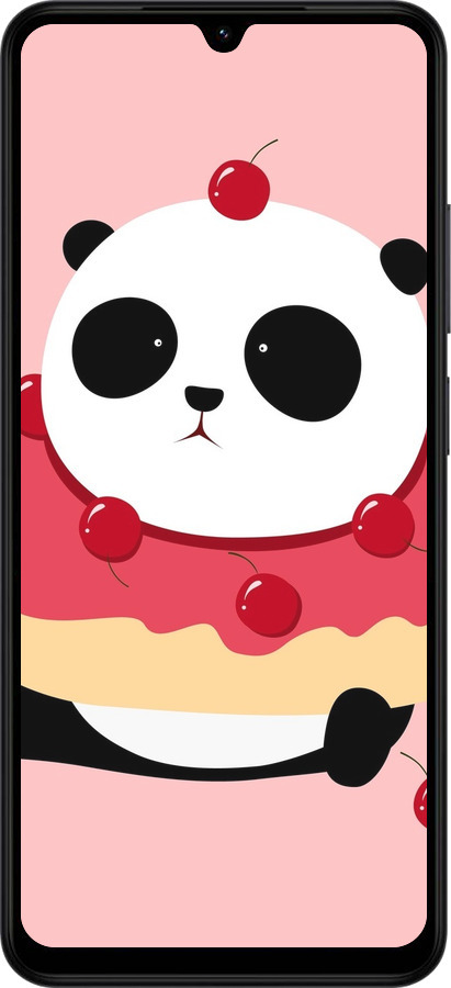 Силіконовий чехол Панда з пончиком для Xiaomi Redmi A5 4G - 3991u-3926 изображение 