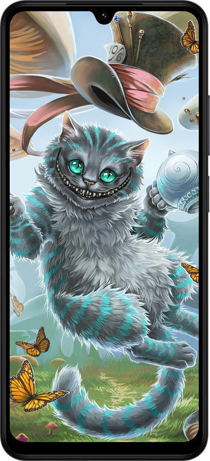 Силиконовый чехол Чеширский кот 2 для Xiaomi Redmi A5 4G - 3993u-3926 изображение 