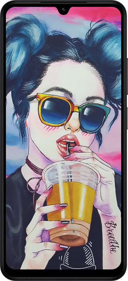 Силиконовый чехол Арт-девушка в очках для Xiaomi Redmi A5 4G - 3994u-3926 изображение 