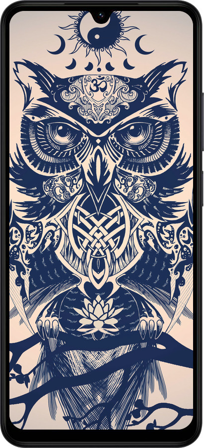 Силиконовый чехол Узорчатая сова для Xiaomi Redmi A5 4G - 4000u-3926 изображение 