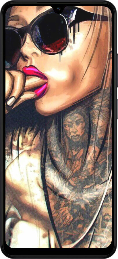 Силиконовый чехол Девушка в тату для Xiaomi Redmi A5 4G - 4001u-3926 изображение 