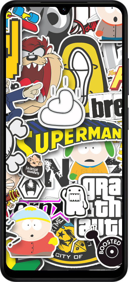 Силиконовый чехол Popular logos для Xiaomi Redmi A5 4G - 4023u-3926 изображение 