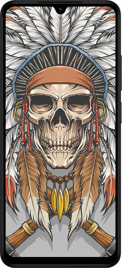 Силіконовий чехол Череп індіанця для Xiaomi Redmi A5 4G - 4032u-3926 изображение 