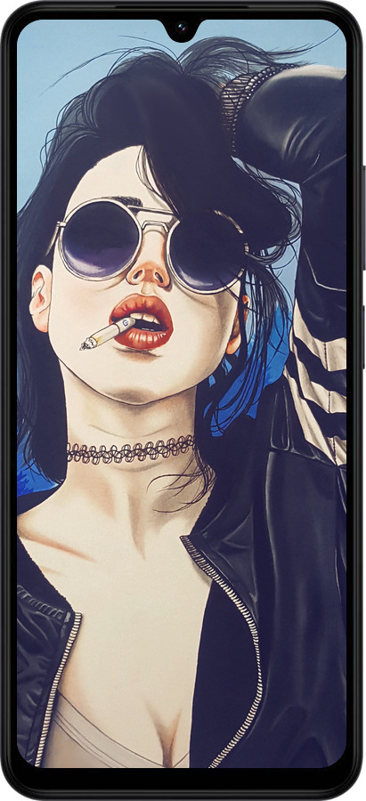 Силиконовый чехол Девушка на стиле для Xiaomi POCO C71 4G - 4151u-4146 изображение 