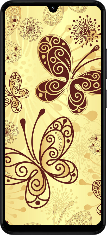Силіконовий чехол Красиві метелики для Xiaomi POCO C71 4G - 4170u-4146 изображение 