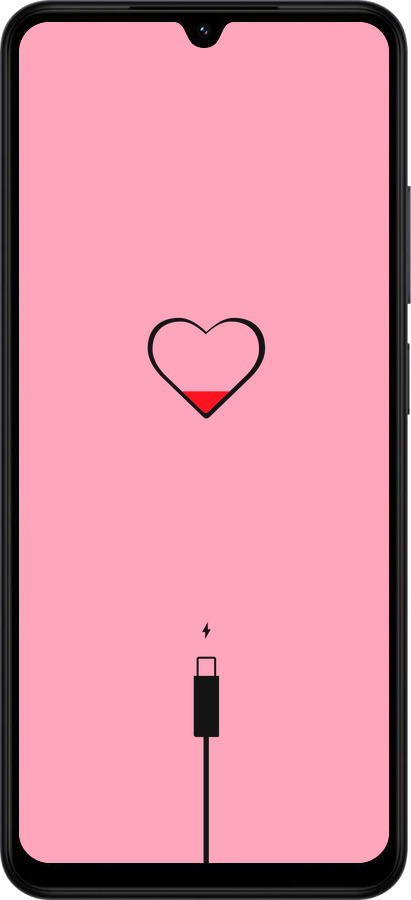 Силіконовий чехол Підзарядка серця1 для Xiaomi Redmi A5 4G - 4275u-3926 изображение 