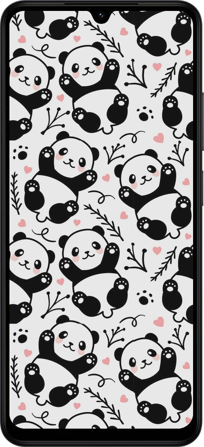 Силиконовый чехол Панды для Xiaomi Redmi A5 4G - 4318u-3926 изображение 