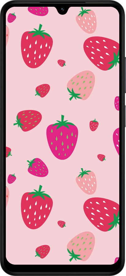 Силіконовий чехол Полунички для Xiaomi POCO C71 4G - 4332u-4146 изображение 