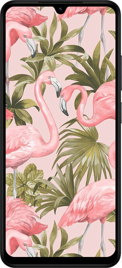 Силиконовый чехол фламинго 2 для Xiaomi Redmi A5 4G - 4360u-3926 изображение 