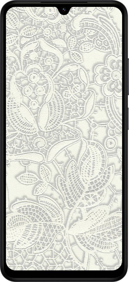 Силиконовый чехол Белое кружево для Xiaomi POCO C71 4G - 4383u-4146 изображение 