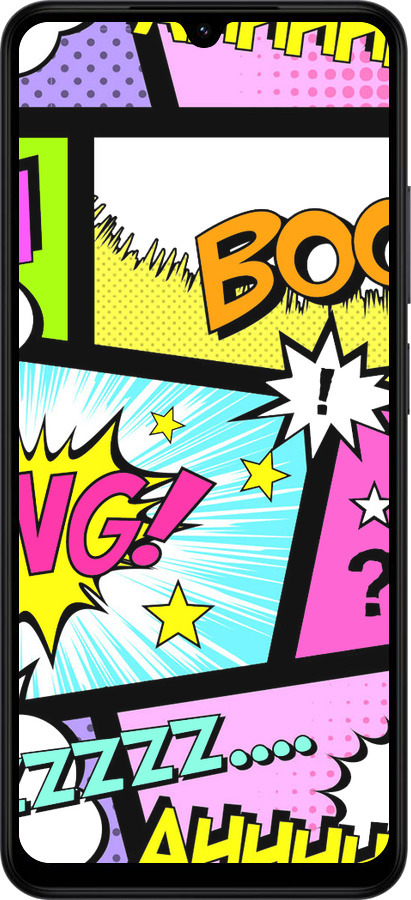 Силиконовый чехол Комикс 1 для Xiaomi POCO C71 4G - 4407u-4146 изображение 