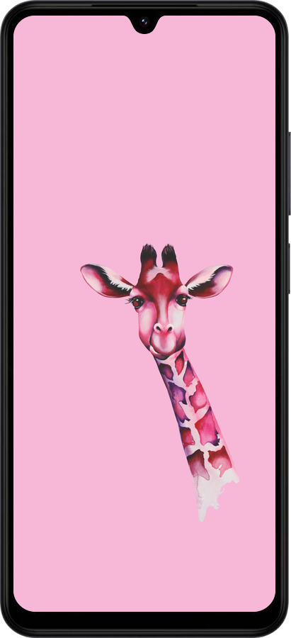 Силіконовий чехол Рожева жирафа для Xiaomi POCO C71 4G - 4441u-4146 изображение 