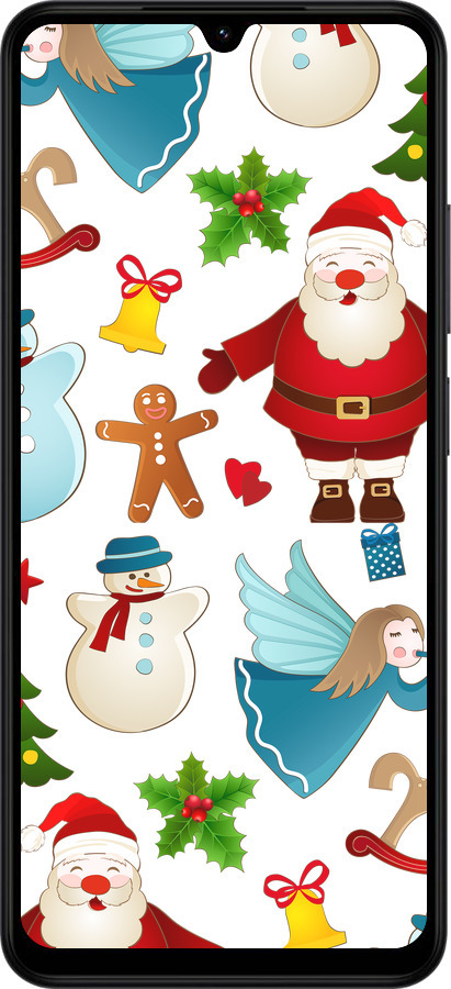 Силіконовий чехол Новорічний 1 для Xiaomi Redmi A5 4G - 4614u-3926 изображение 