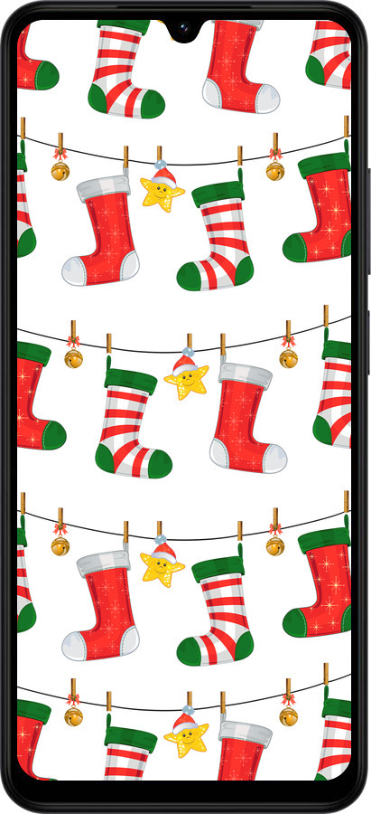 Силиконовый чехол Новогодний 9 для Xiaomi Redmi A5 4G - 4622u-3926 изображение 