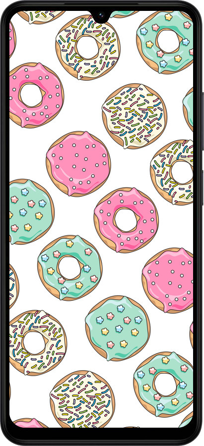 Силиконовый чехол Пончики 1 для Xiaomi Redmi A5 4G - 4657u-3926 изображение 