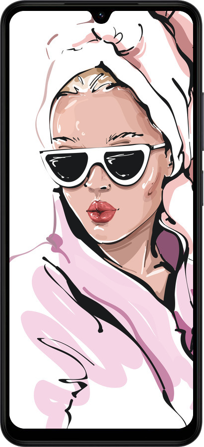 Силиконовый чехол Девушка в очках 2 для Xiaomi Redmi A5 4G - 4714u-3926 изображение 