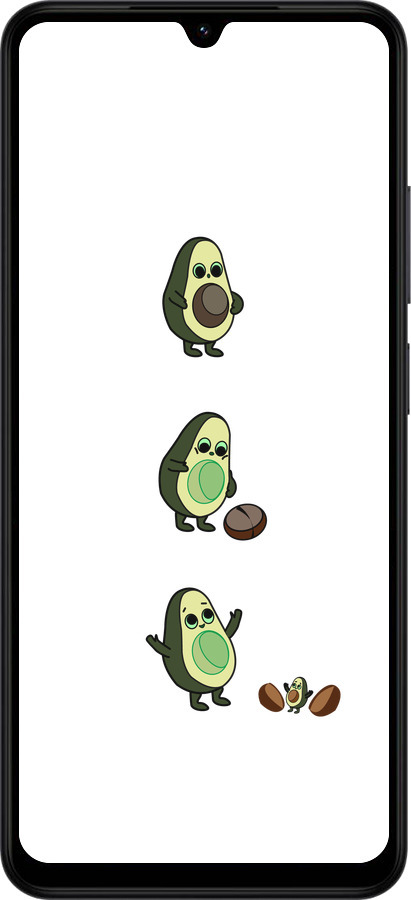 Силиконовый чехол Авокадо 1 для Xiaomi Redmi A5 4G - 4857u-3926 изображение 