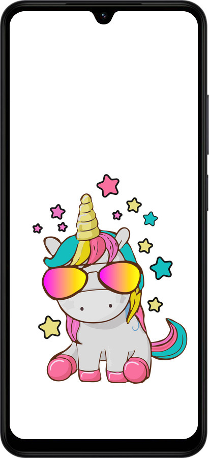 Силиконовый чехол Единорог в очках для Xiaomi Redmi A5 4G - 4879u-3926 изображение 