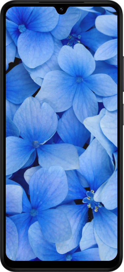 Силиконовый чехол Синие цветы для Xiaomi POCO C71 4G - 526u-4146 изображение 