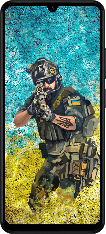 Силиконовый чехол Воин ЗСУ для Xiaomi Redmi A5 4G - 5311u-3926 изображение 