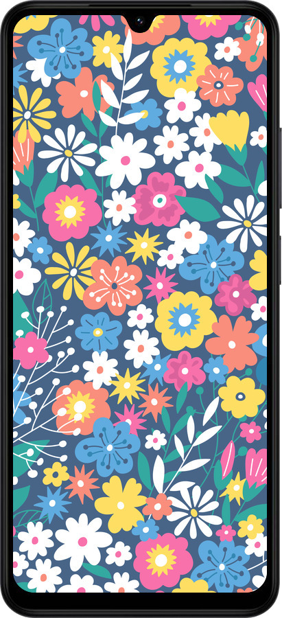 Силиконовый чехол Цветочный фон v4 для Xiaomi Redmi A5 4G - 5494u-3926 изображение 