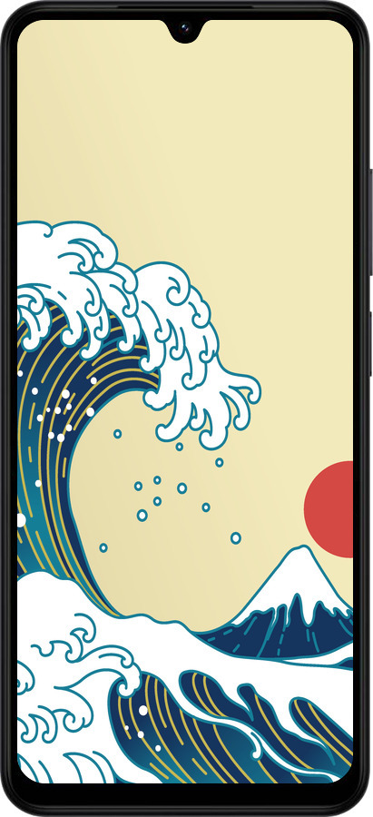 Силиконовый чехол Японские волны для Xiaomi Redmi A5 4G - 5533u-3926 изображение 