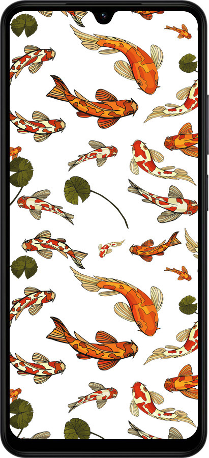 Силиконовый чехол Рыбы Кои для Xiaomi Redmi A5 4G - 5535u-3926 изображение 