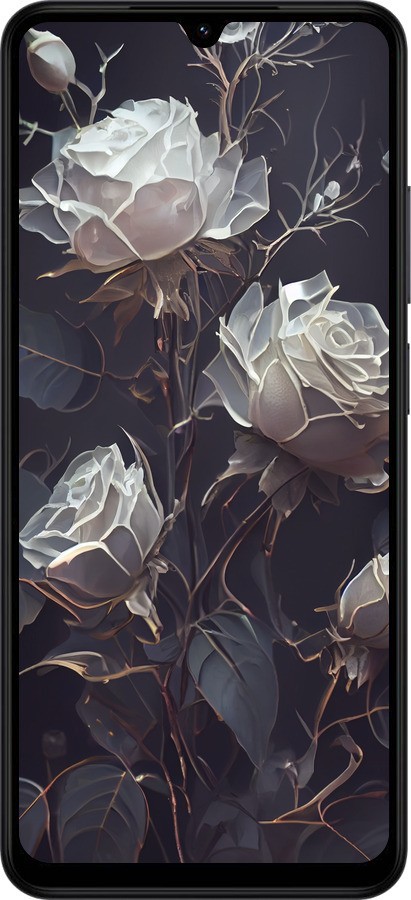 Силиконовый чехол Розы 2 для Xiaomi Redmi A5 4G - 5550u-3926 изображение 