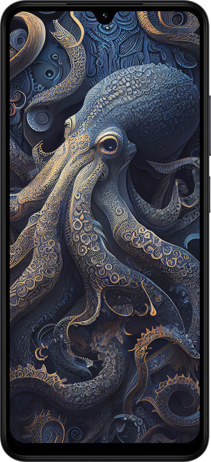 Силиконовый чехол Осьминог для Xiaomi Redmi A5 4G - 5551u-3926 изображение 