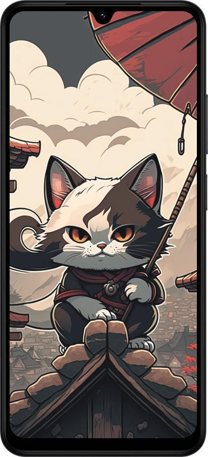 Силиконовый чехол Япония - кот на крыше для Xiaomi Redmi A5 4G - 5582u-3926 изображение 