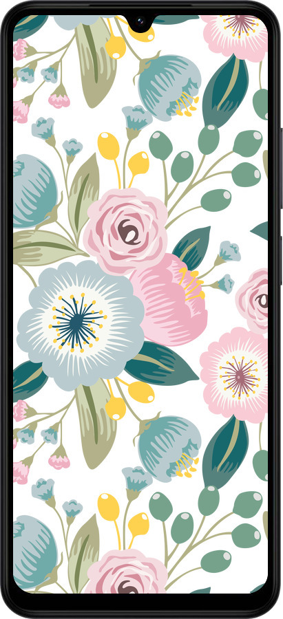 Силиконовый чехол Цветочные обои v2 для Xiaomi Redmi A5 4G - 5602u-3926 изображение 